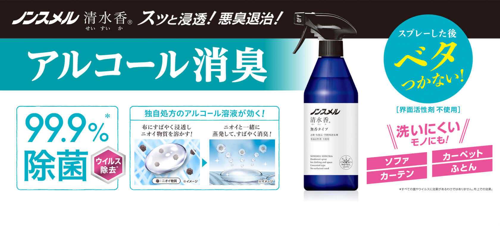 スッと浸透！悪臭退治！